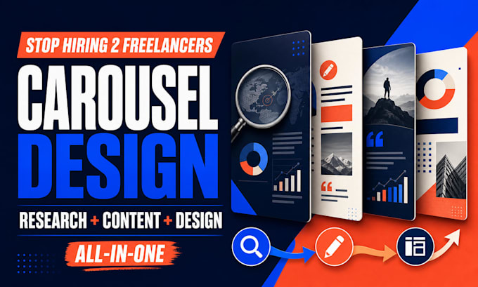 make carousel post for all social media, expert in any instagram carousel