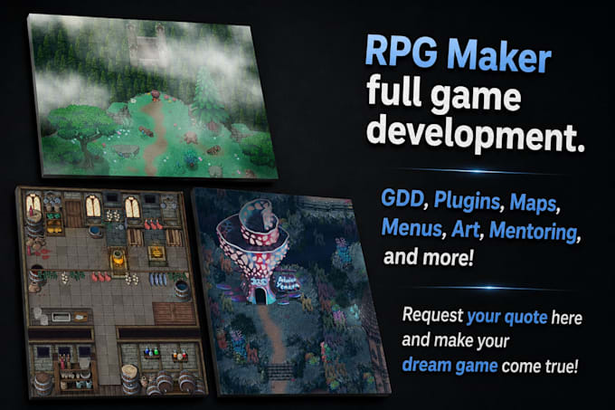 develop or prototype a full rpg maker game