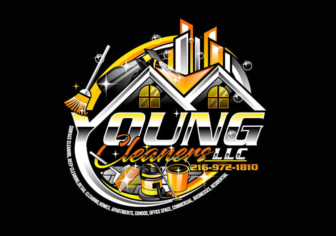 create wonderful and excellent pressure washing logo design