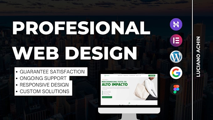 diseñar tu página web o sitio web en wordpress elementor