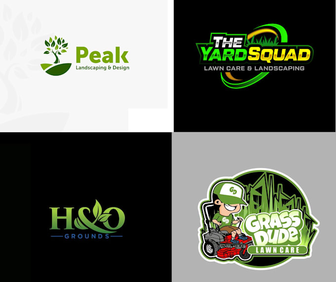 make lawn care organic solar agriculture landscape natural tree eco logo design