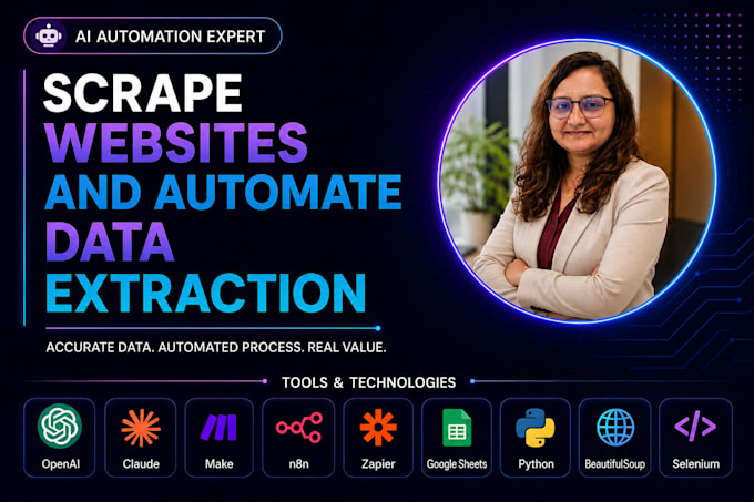 scrape websites and automate data extraction