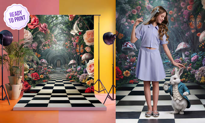 design custom seamless wall and floor backdrops for photography