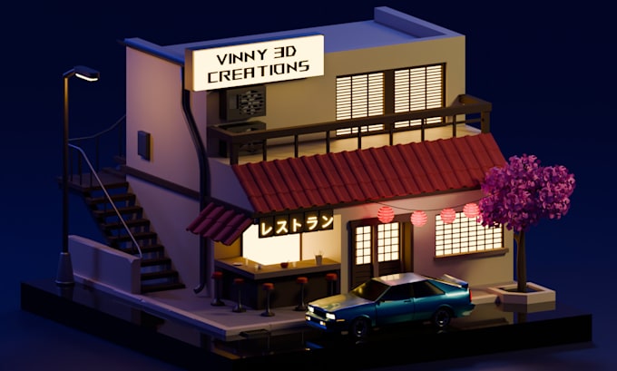 create amazing low poly 3d models