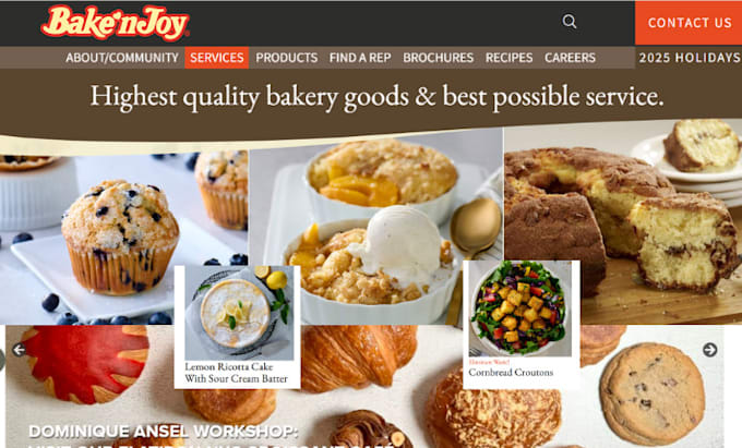 design bakery website food ordering cake website coffee shop restaurant website