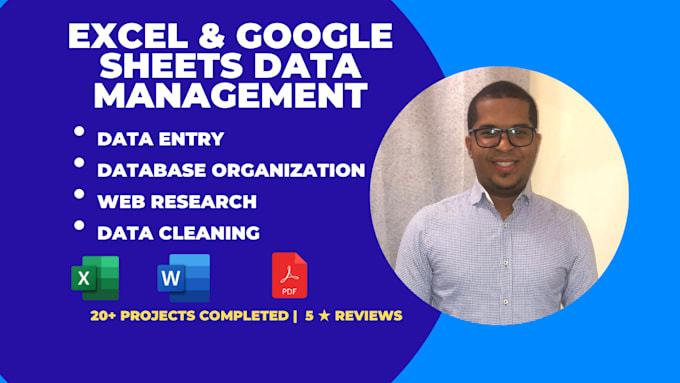 do fast, accurate data entry, excel cleanup