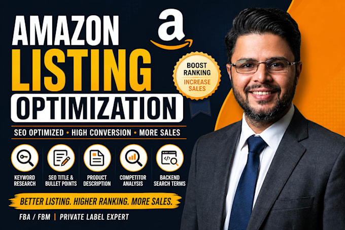 create and optimize SEO amazon product listings
