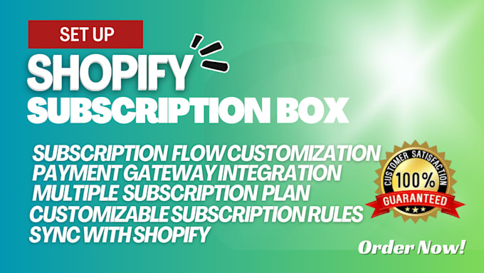 do shopify subscription box and build shopify subscription website