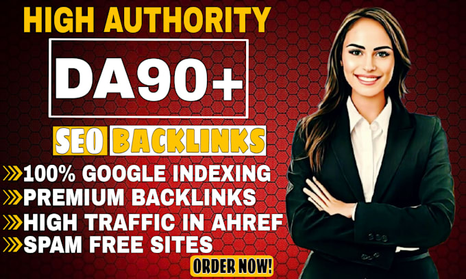 create high quality link building da 90 dofollow authority backlinks