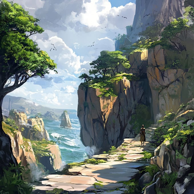 paint concept art and character sheets for you
