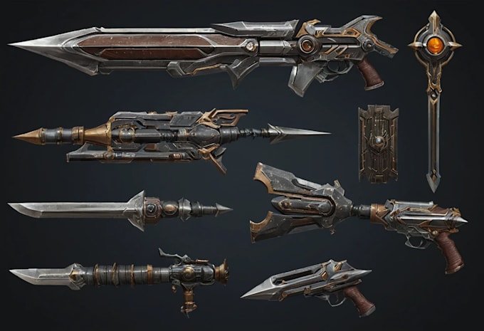 make amazing weapons and props design for you