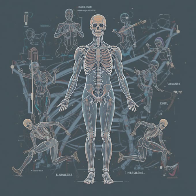 professional medical illustrations, drawings, and exercises