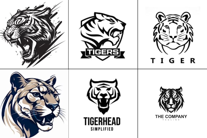 do tiger, animal, jungle, wild, roar, power, fierce and stripes logo design
