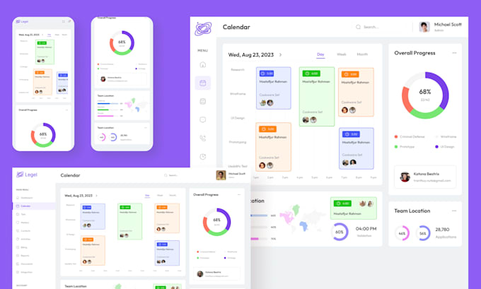 Be your ui, ux, web design, saas, unlimited design for one week by ...