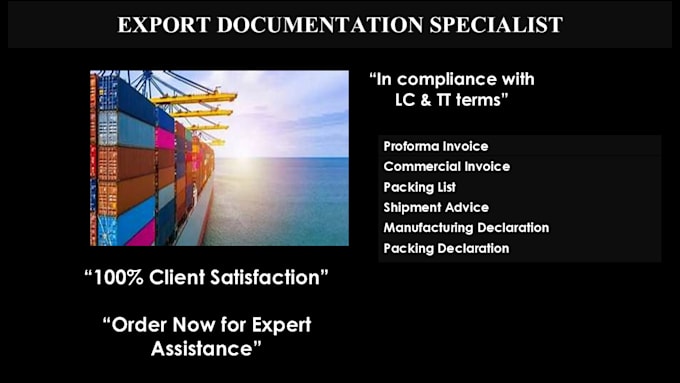 do export shipping documents