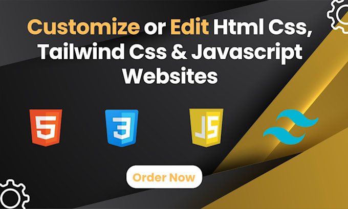 customize or edit html css, tailwind css and javascript code