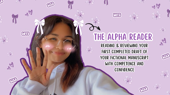 alpha read the first draft of your fictional manuscript