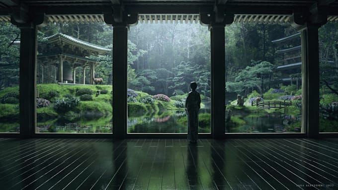 create high end cgi environments photorealistic your vision