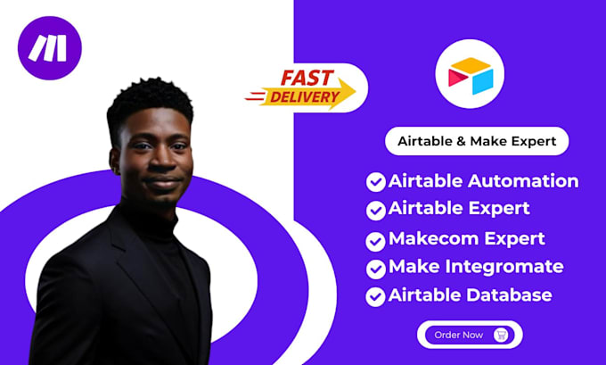airtable automation,make and airtable expert,airtable database,integromate