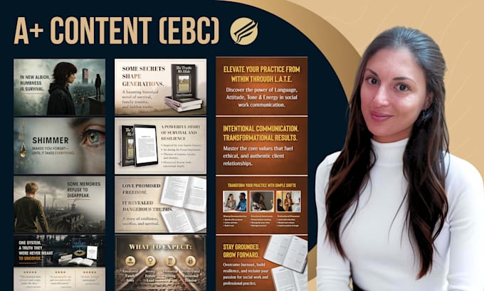 design premium amazon a plus content ebc for book promotion