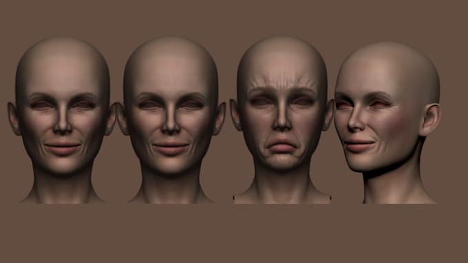 sculpt realistic 3d head model 3d face 3d mask 3d bust model for 3d printing