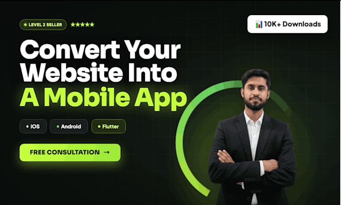 convert wordpress website to flutter app for android and ios
