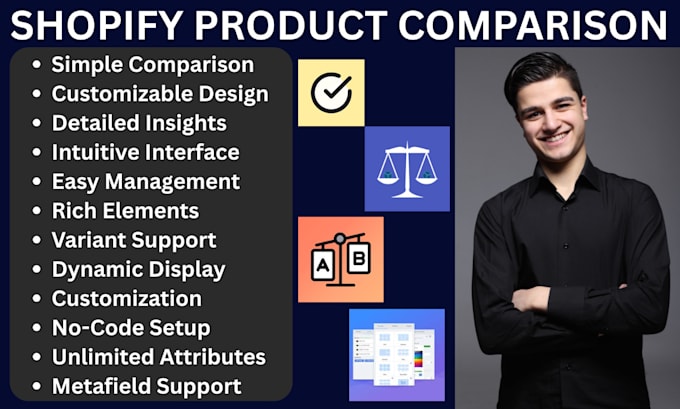 Setup shopify product comparison tabify equate bear specification ...