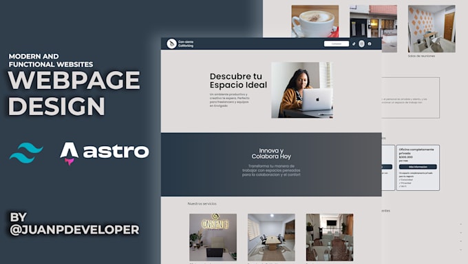 design landing pages with astro and tailwindcss