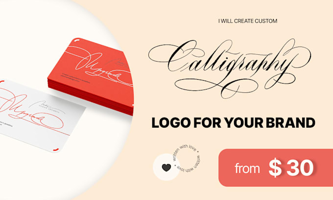 design custom calligraphy logo