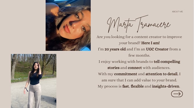 create ugc video in italian