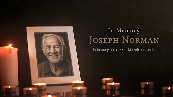 make memorial funeral slideshow with photographs