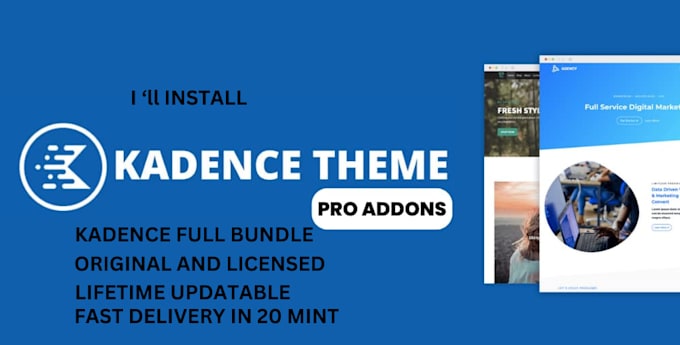 install kadence pro theme and kadence blocks pro updatable