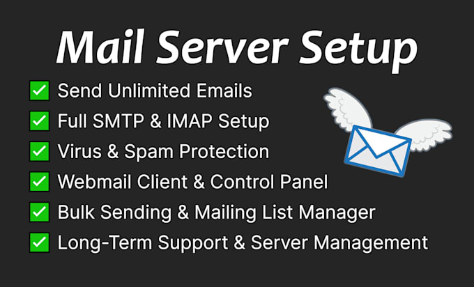 set up imap and smtp mail server using postfix and dovecot
