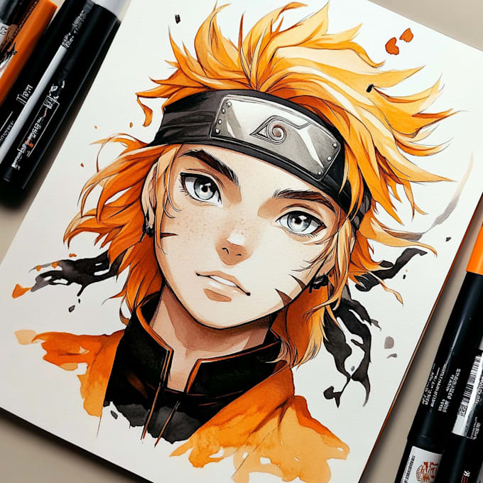 Draw anime character or fan art illustration by Guichmond | Fiverr