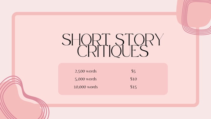 critique your short story