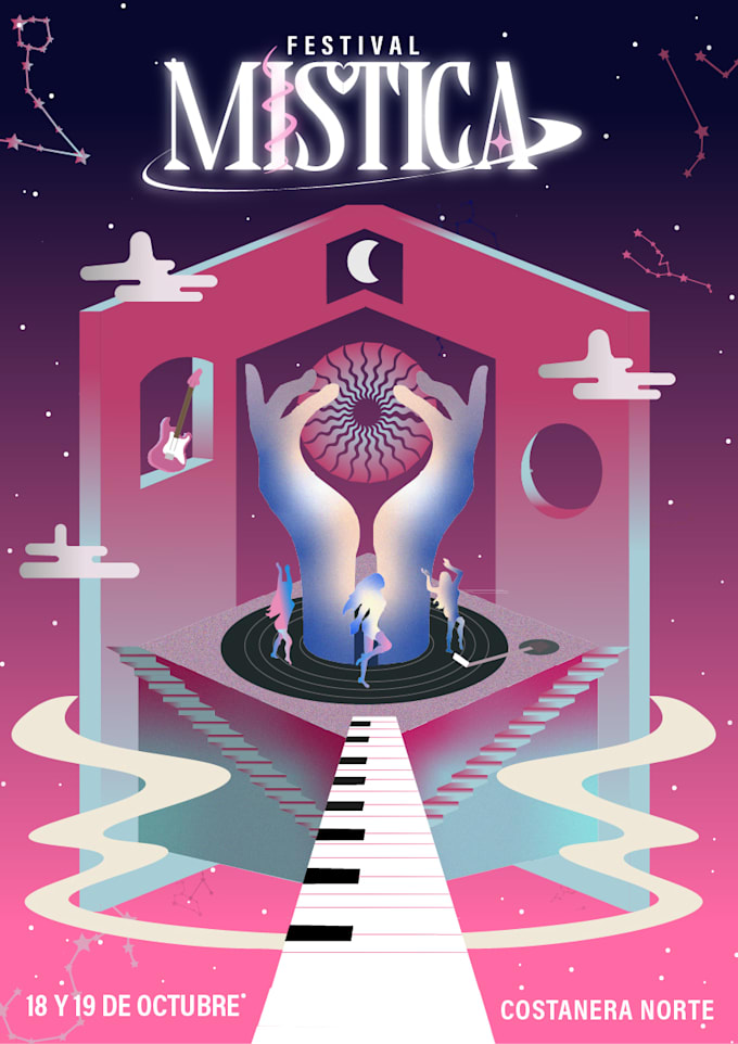 create poster or main graphics for an event