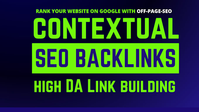 create contextual seo backlinks building