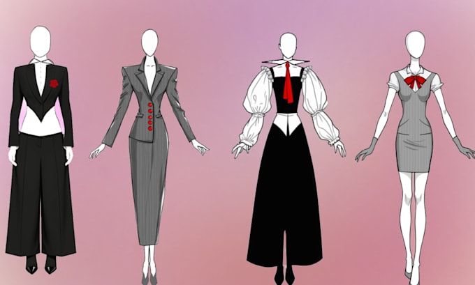 Draw By Hand And Edit By Ai Fashion Designs