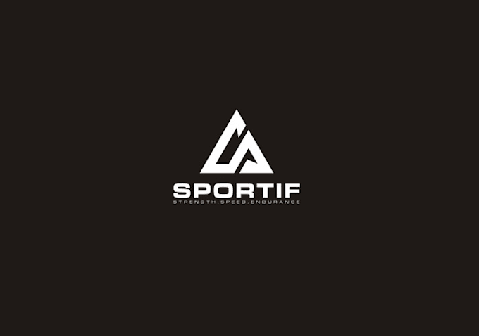 create geometric sports personal training logo