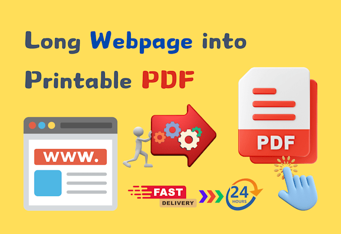 convert long webpages into printable pdf