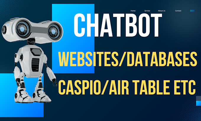create chatbot for your site,caspio,database app real time data,knowledge base