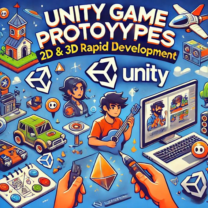 unity 3d or 2d game protoype for you