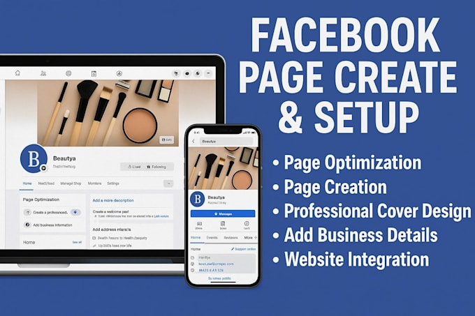 fix and create or set up your facebook page