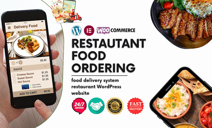build a restaurant website with a food delivery system