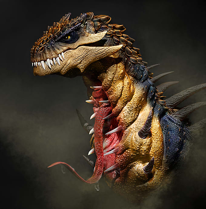 Create realistic and stylized creature modelling, scuplting and ...