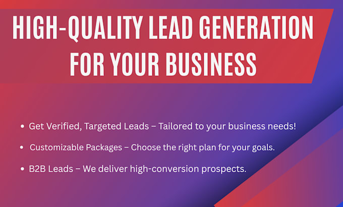 generate targeted b2b leads with verified contact details