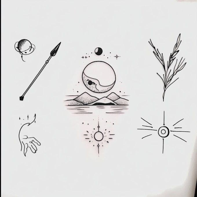make minimalist tattoo design