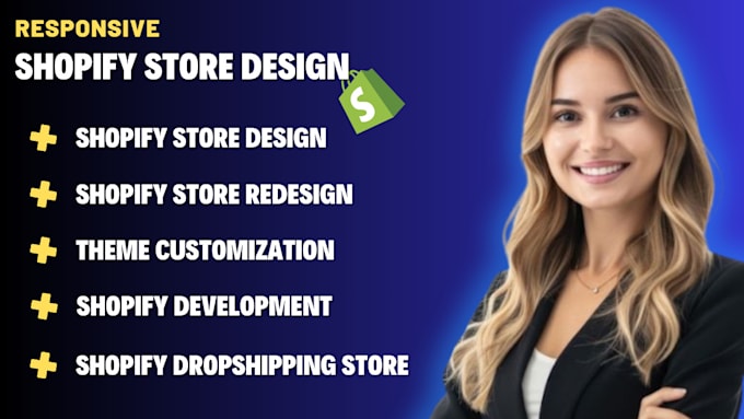 do shopify store design, shopify website development, dropshipping store