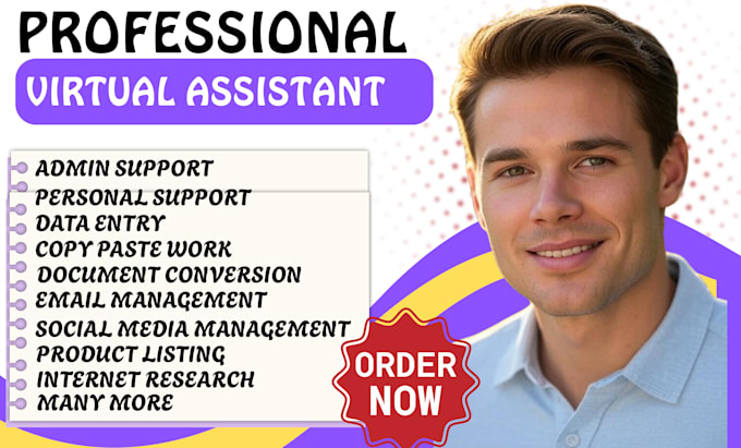 be your personal executive virtual assistant for business admin task data entry