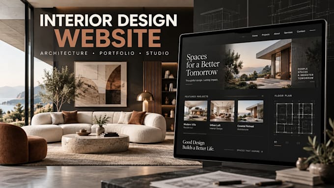 build interior design and architecture website